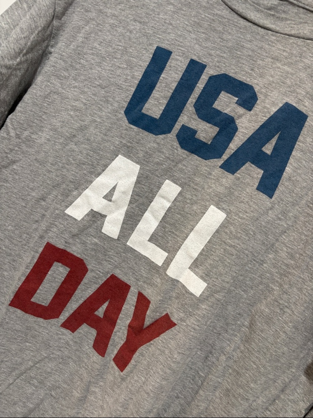 ZEF Gray USA Graphic Tee